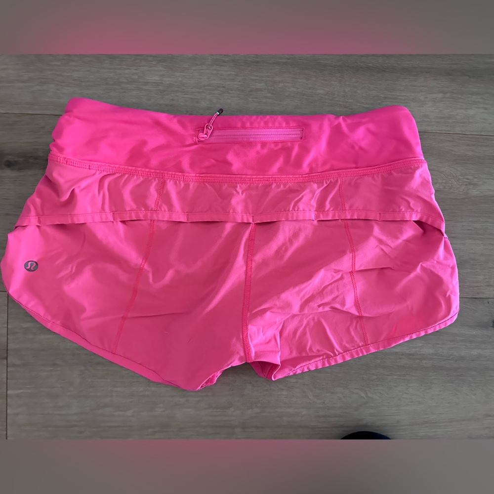 Pink lulu shorts size 6 GUC
